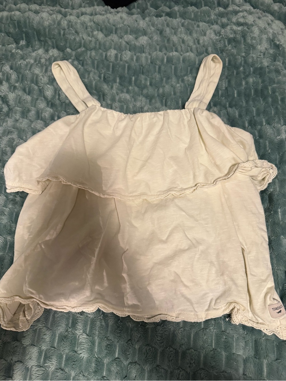 Toad&Co Cream Ruffle Cami Tank